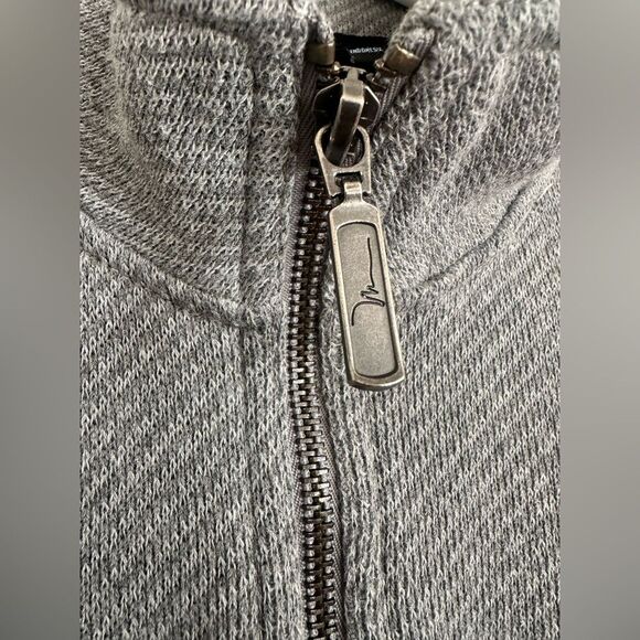 Marc Anthony Jacket Men's Size Medium Full Zip Front Mock Neck Chest Pockets - Picture 3 of 4